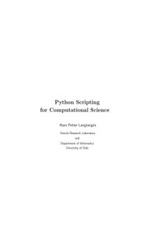 Python Scripting for Computational Science