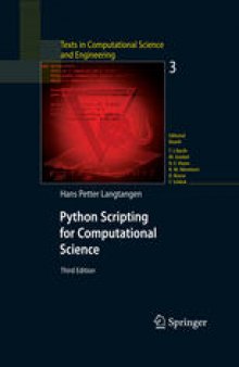 Python scripting for computational science