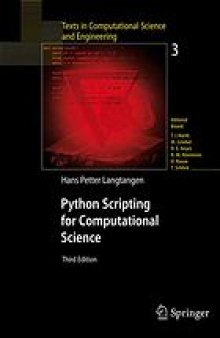 Python scripting for computational science