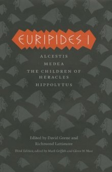 Euripides I: The Complete Greek Tragedies, Third Edition