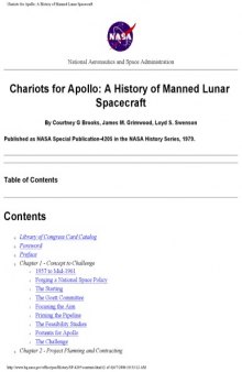 Chariots for Apollo : a history of manned lunar spacecraft