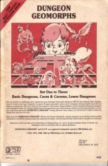 Dungeon Geomorph Assortment: Set 1-3 Basic Dungeons, Caves & Caverns, Lower Dungeons (Advanced Dungeons & Dragons AD&D)