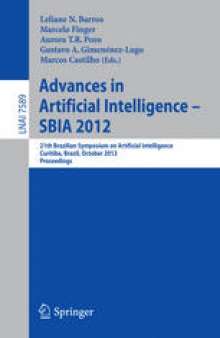 Advances in Artificial Intelligence - SBIA 2012: 21th Brazilian Symposium on Artificial Intelligence, Curitiba, Brazil, October 20-25, 2012. Proceedings