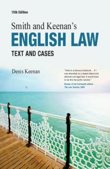 Smith & Keenan's English law : text and cases