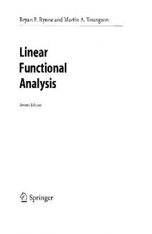 Linear Functional Analysis