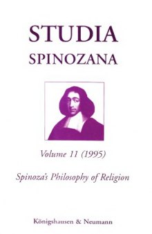 Studia Spinozana, vol. 11: Spinoza's philosophy of religion  