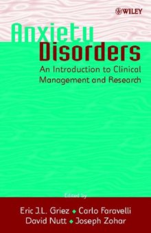 Anxiety Disorders: An Introduction to Clinical Management and Research