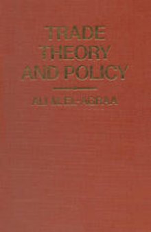 Trade Theory and Policy: Some Topical Issues