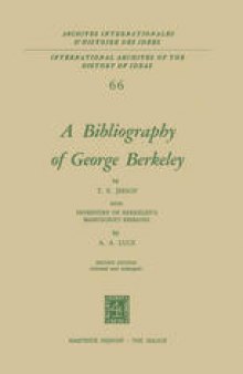 A Bibliography of George Berkeley: With Inventory of Berkeley’s Manuscript Remains