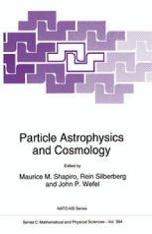 Particle Astrophysics and Cosmology