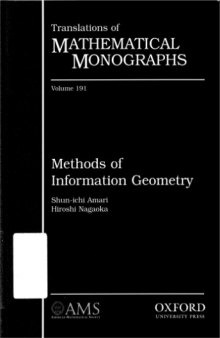 Methods of Information Geometry (Translations of Mathematical Monographs 191)