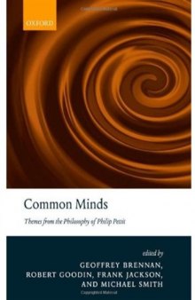 Common Minds: Themes from the Philosophy of Philip Pettit