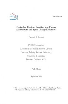 Controlled Electron Injection into Plasma Accelerators and SpaceCharge Estimates