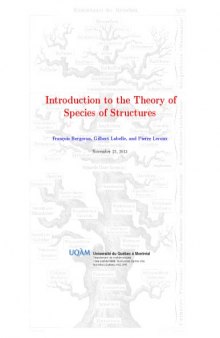 Introduction to the Theory of Species of Structures