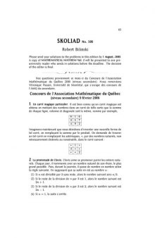 Crux Mathematicorum with Mathematical Mayhem - Volume 34 Number 2 (Mar 2008) 