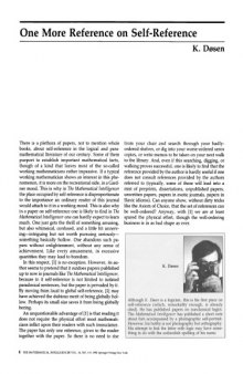 The Mathematical Intelligencer Vol 14 No 4, December 1992 