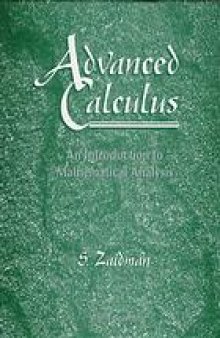 Advanced calculus : an introduction to mathematical analysis