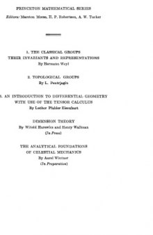 An Introduction To Differential Geometry With Use Of Tensor Calculus 