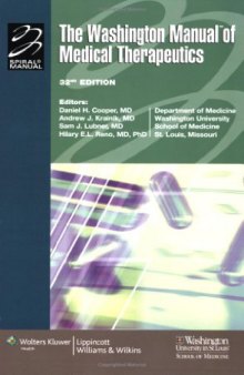 The Washington Manual® of Medical Therapeutics 