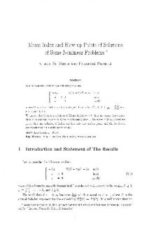 Morse index and blow-up points of solutions of some nonlinear problems