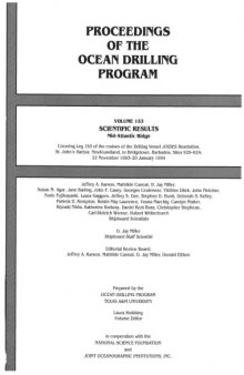Proceedings of the Ocean Drilling Program, Scientific Results, Vol. 153. Mid-Atlantic Ridge