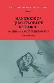 Handbook of Quality-of-Life Research: An Ethical Marketing Perspective