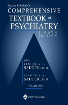 Kaplan and Sadock's Comprehensive textbook of Psychiatry 8th edition