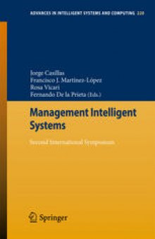 Management Intelligent Systems: Second International Symposium