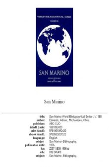 San Marino, Volume 188