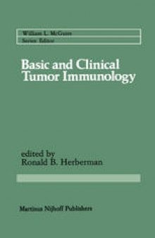 Basic and Clinical Tumor Immunology