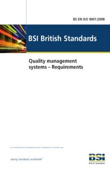 BS EN ISO 9001:2008, Quality management systems – Requirements