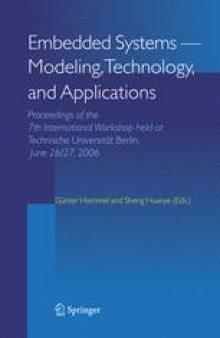 Embedded Systems – Modeling, Technology, and Applications