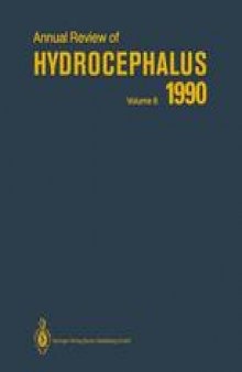 Annual Review of Hydrocephalus: Volume 8 1990