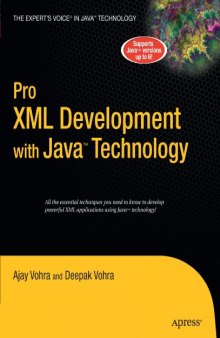 Pro XML Development with Java Technology