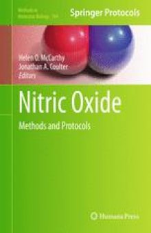 Nitric Oxide: Methods and Protocols