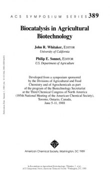 Biocatalysis in Agricultural Biotechnology