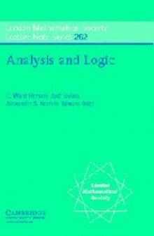 262 Analysis and Logic