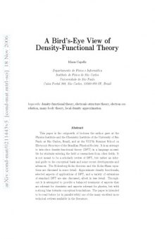 Bird's-Eye View of Density-Functional Theory