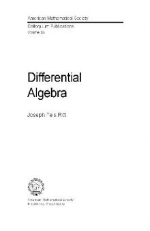 Differential Algebra Ritt