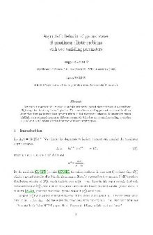 Asymptotic behavior of ground states of quasilinear elliptic problems with two vanishing parameters