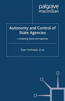 Autonomy and Control of State Agencies: Comparing States and Agencies