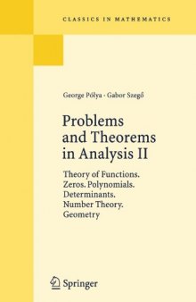 Problems and theorems in analysis I