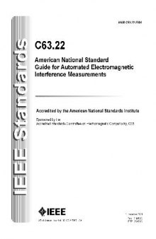 IEEE ANSI C63.22-2004 - American National Standard Guide for Automated Electromagnetic Interference Measurements