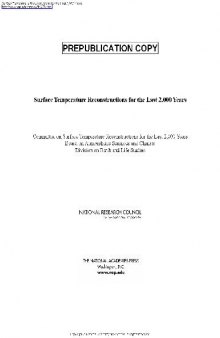 Surface Temperature Reconstructions for the Last 2 000 Years