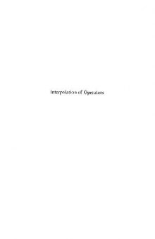 Interpolation of Operators, Volume 129 (Pure and Applied Mathematics)