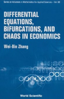 Differential equations, bifurcations, and chaos in economics
