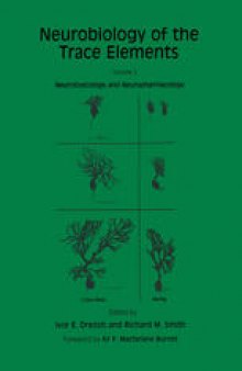 Neurobiology of the Trace Elements: Volume 2: Neurotoxicology and Neuropharmacology