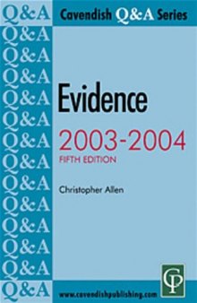 Evidence: Q & A Series (Q & a Series)