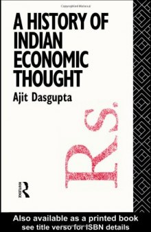 A History of Indian Economic Thought (Routledge History of Economic Thought)