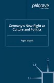 Germany’s New Right as Culture and Politics